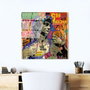 Wallity Pintura Decorativa de Vidrio Templado Multicolor 50 x 50 cm